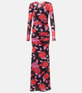 Blumarine Fine Jer printed maxi dress