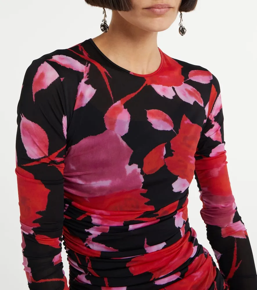 Blumarine Fine Jer printed maxi dress