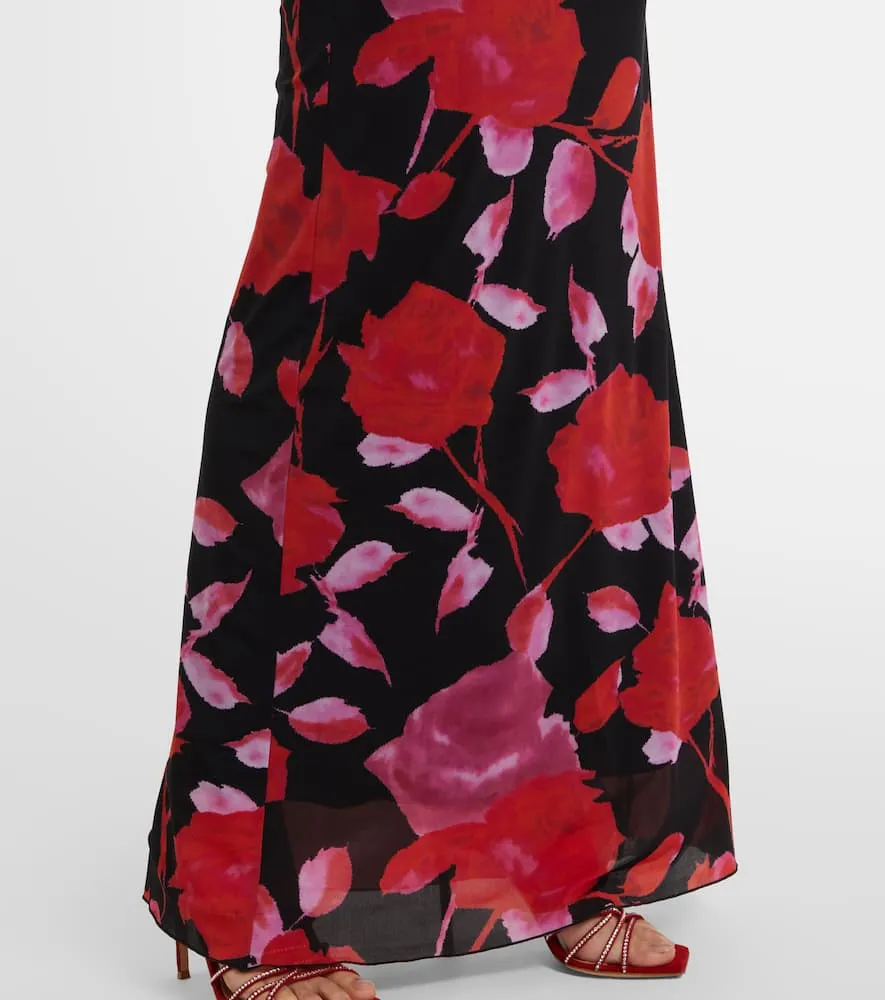 Blumarine Fine Jer printed maxi dress