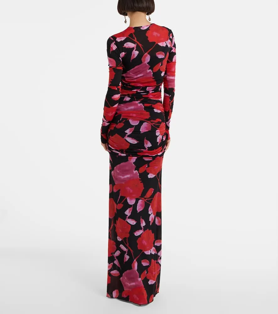 Blumarine Fine Jer printed maxi dress
