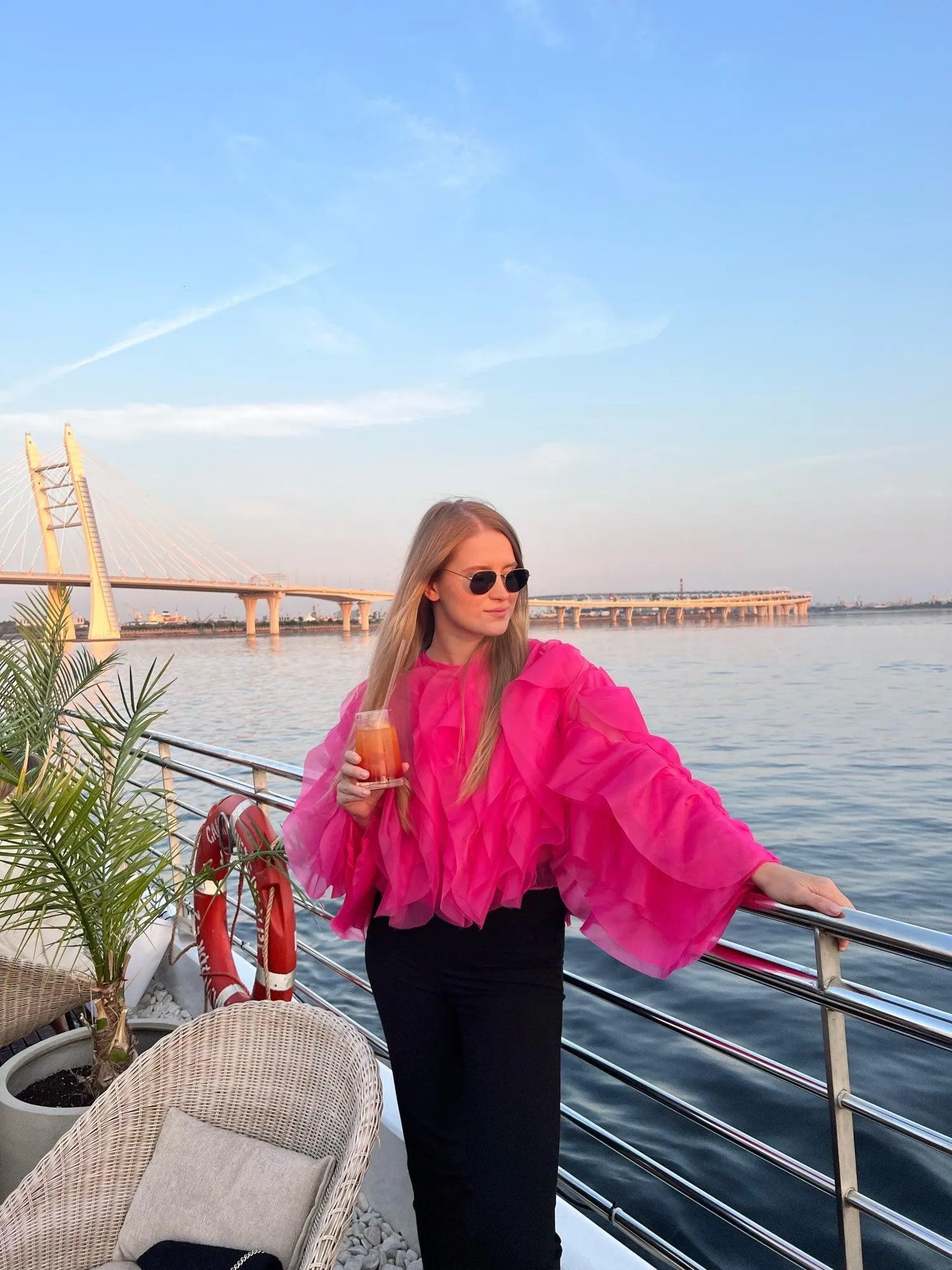 Christine Chiffon Ruffles Blouse