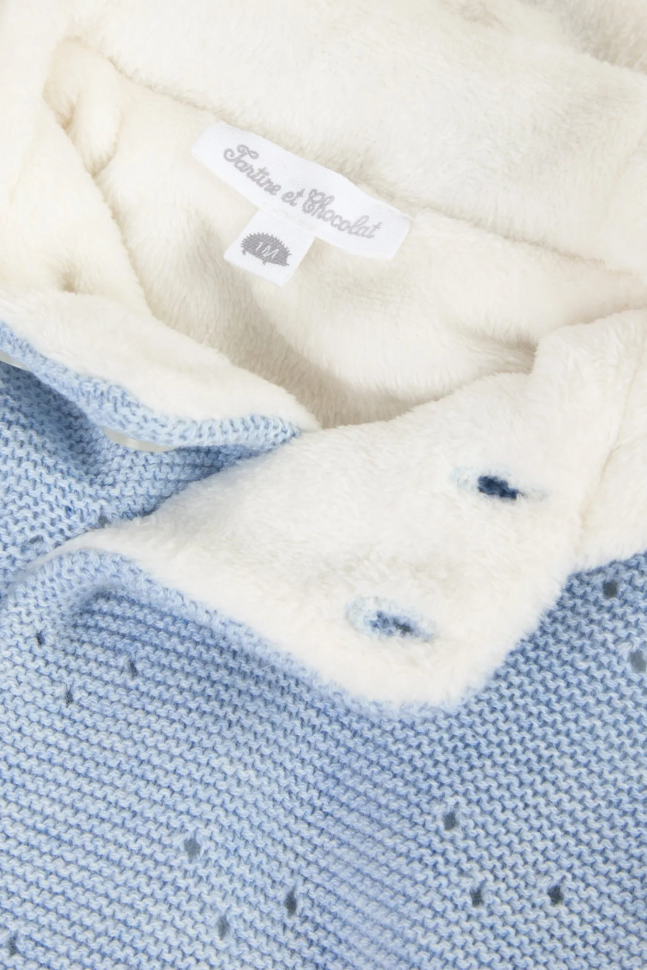 Coat - Sky Blue Knit
