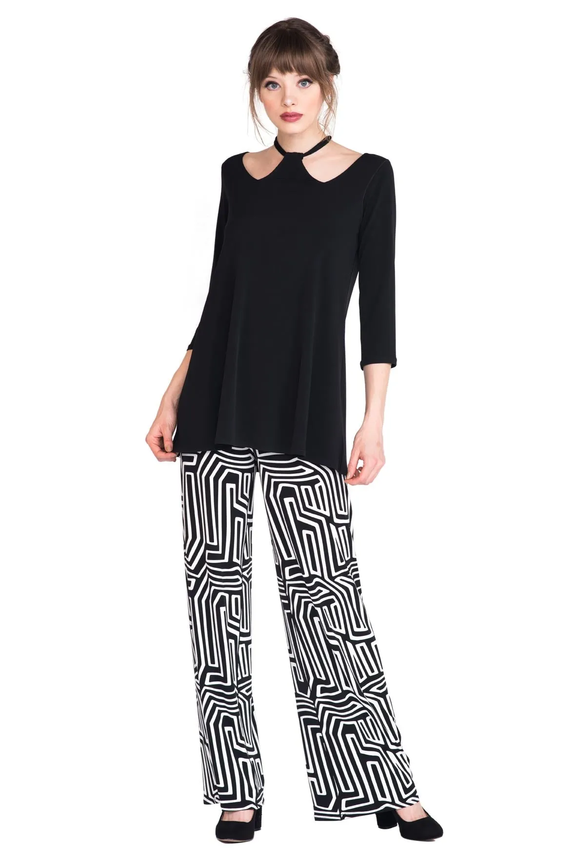 Cord Neckline Tunic