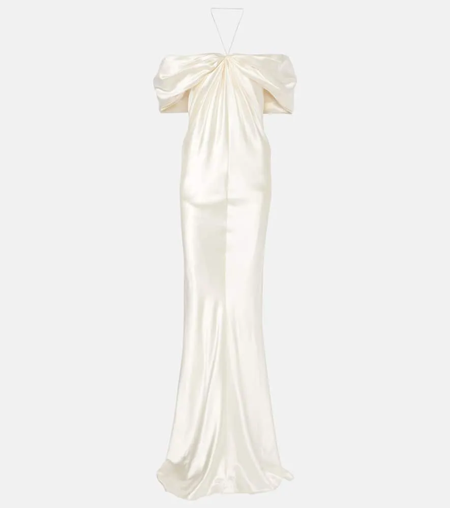 Danielle Frankel Bridal Cleo wool and silk gown
