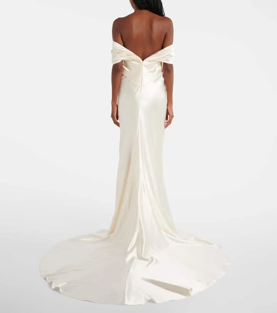 Danielle Frankel Bridal Cleo wool and silk gown