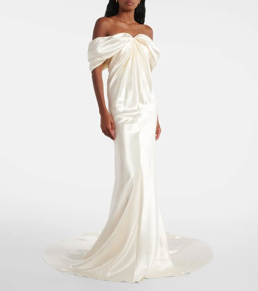 Danielle Frankel Bridal Cleo wool and silk gown