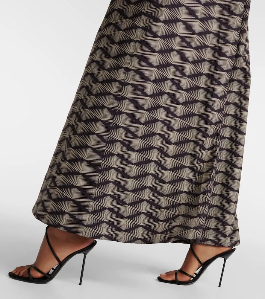 Dries Van Noten Printed cotton poplin maxi dress