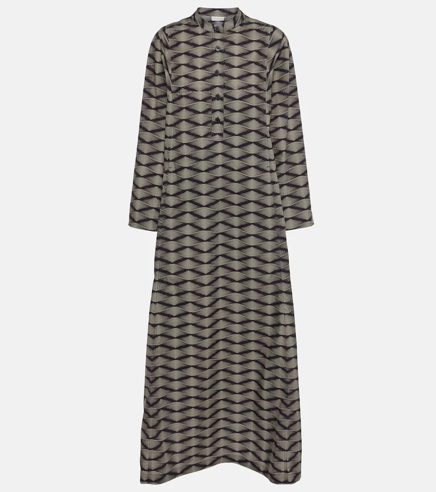 Dries Van Noten Printed cotton poplin maxi dress