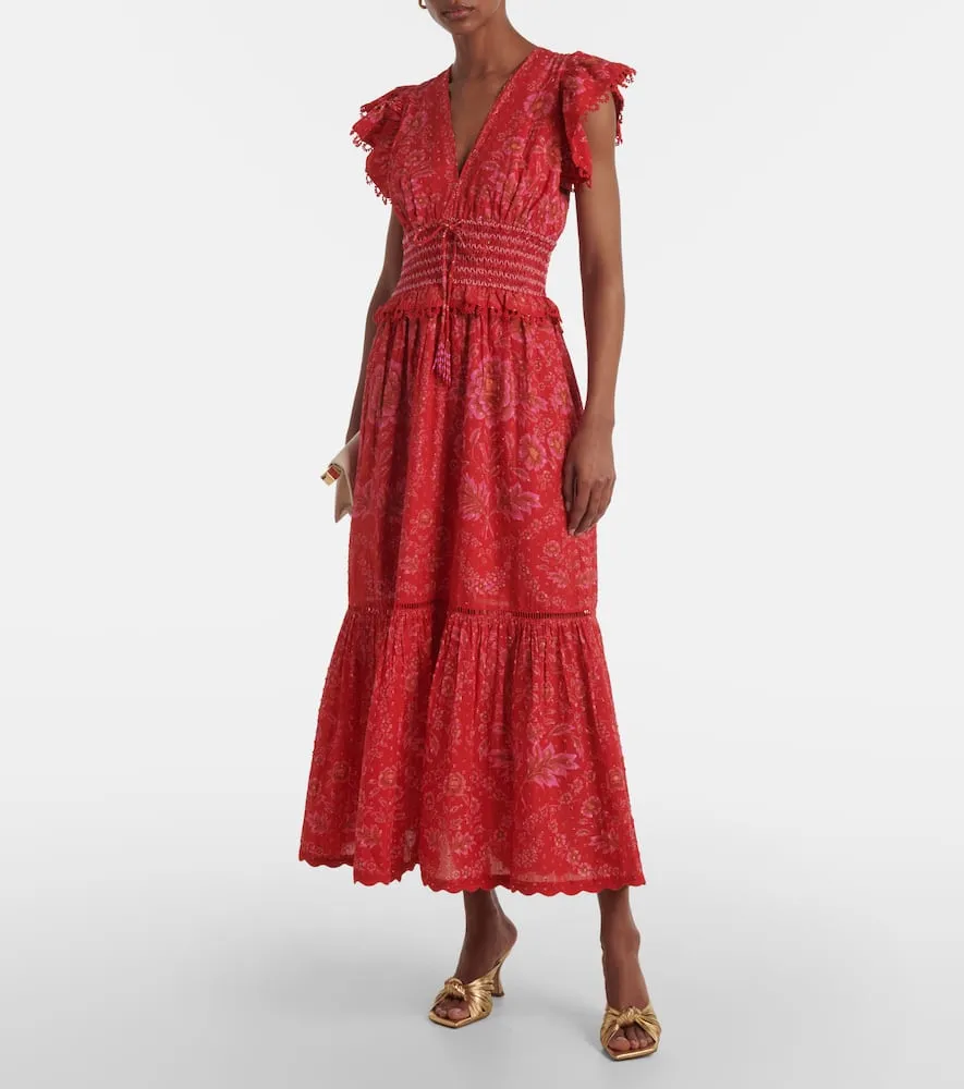 Farm Rio Floral cotton maxi dress