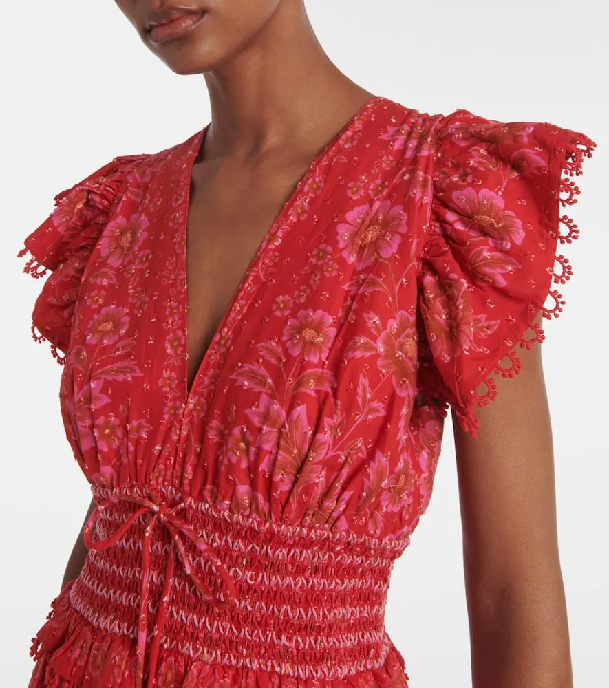 Farm Rio Floral cotton maxi dress