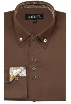 Fortino Landi AH610-BRO Mens Shirt