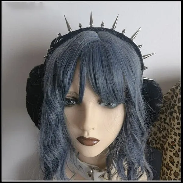 Fuzzy Spiked Earmuffs