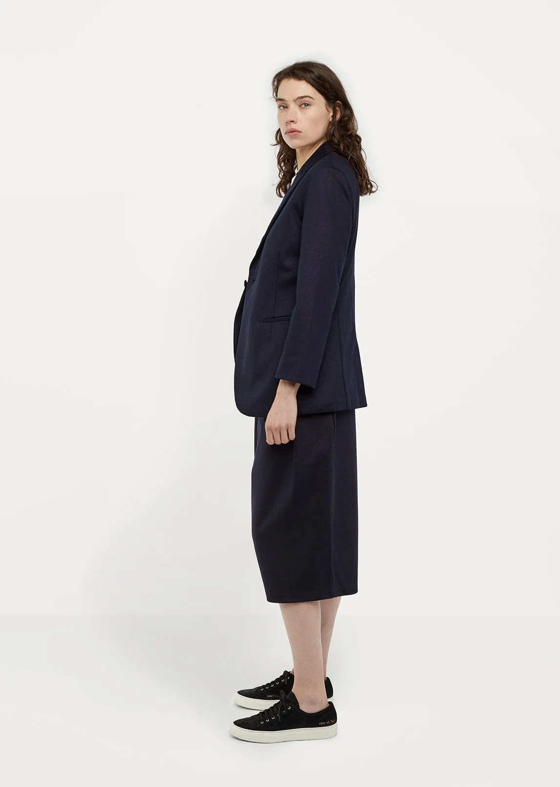 Glossy Sweat Long Jacket