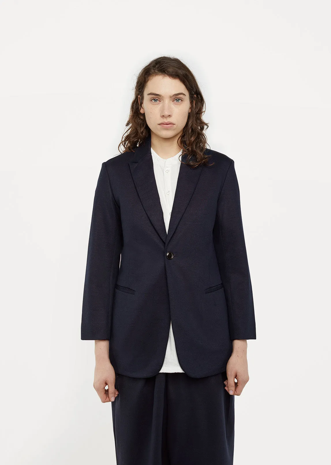 Glossy Sweat Long Jacket