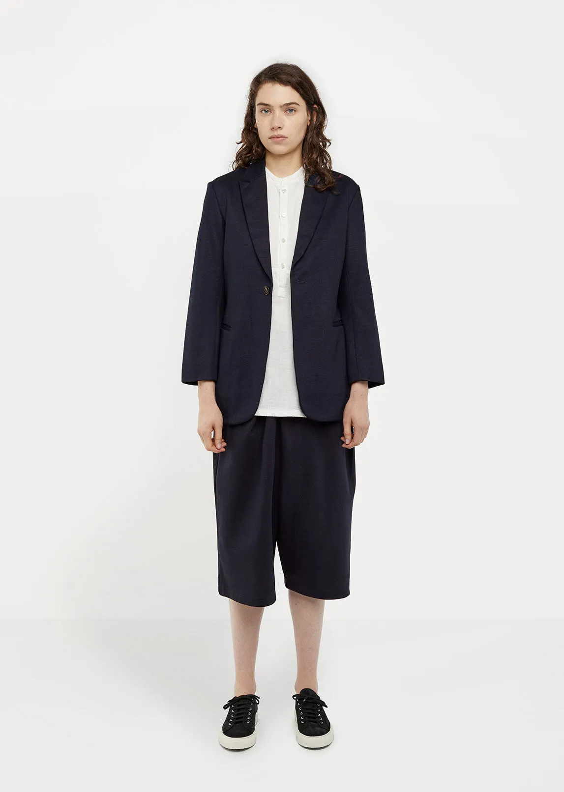 Glossy Sweat Long Jacket