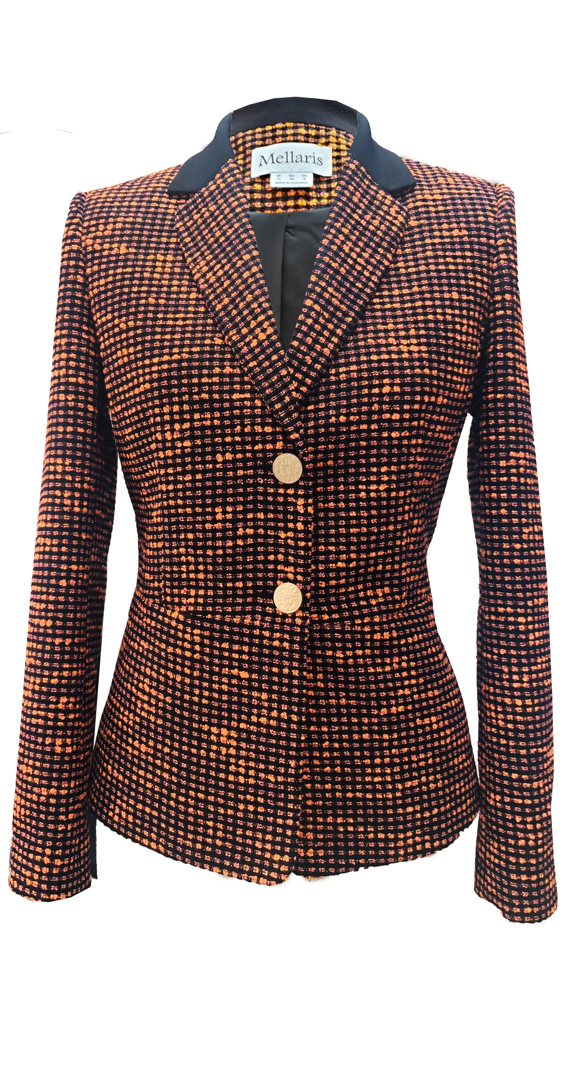 Henley Jacket JKT170B Orange Metallic Tweed