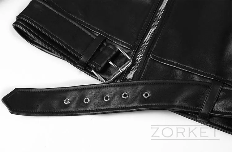 Men's PU Leather High Quality Warm Jacket