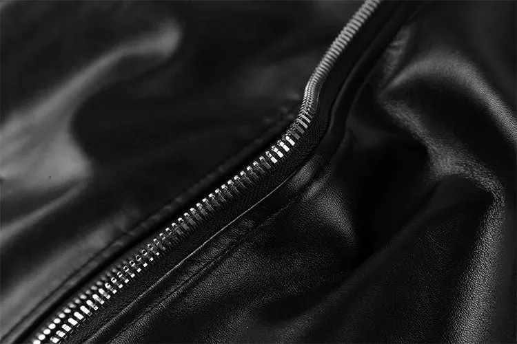 Men's PU Leather High Quality Warm Jacket