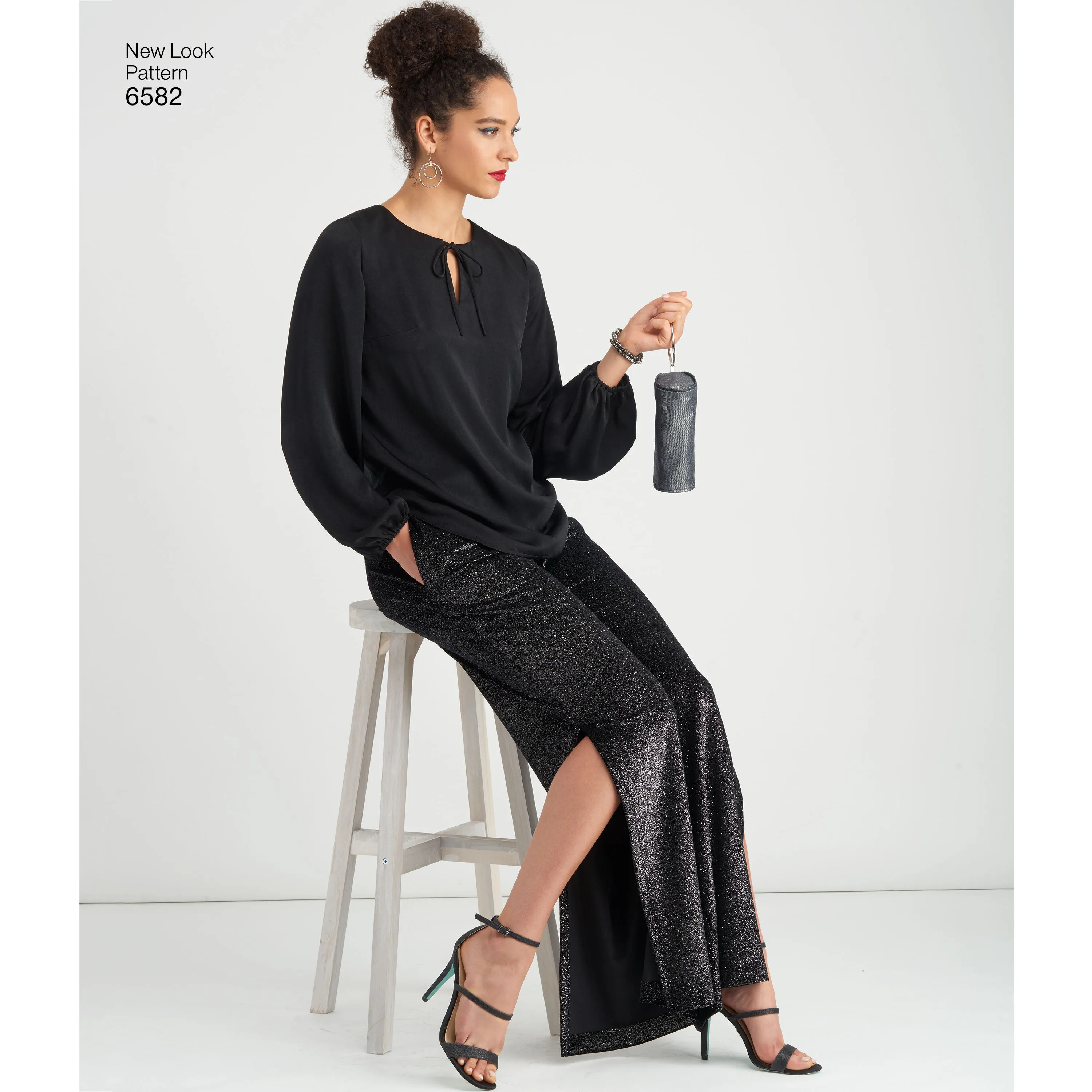 New Look Sewing Pattern 6582 - Misses' Pant, Top and Clutch
