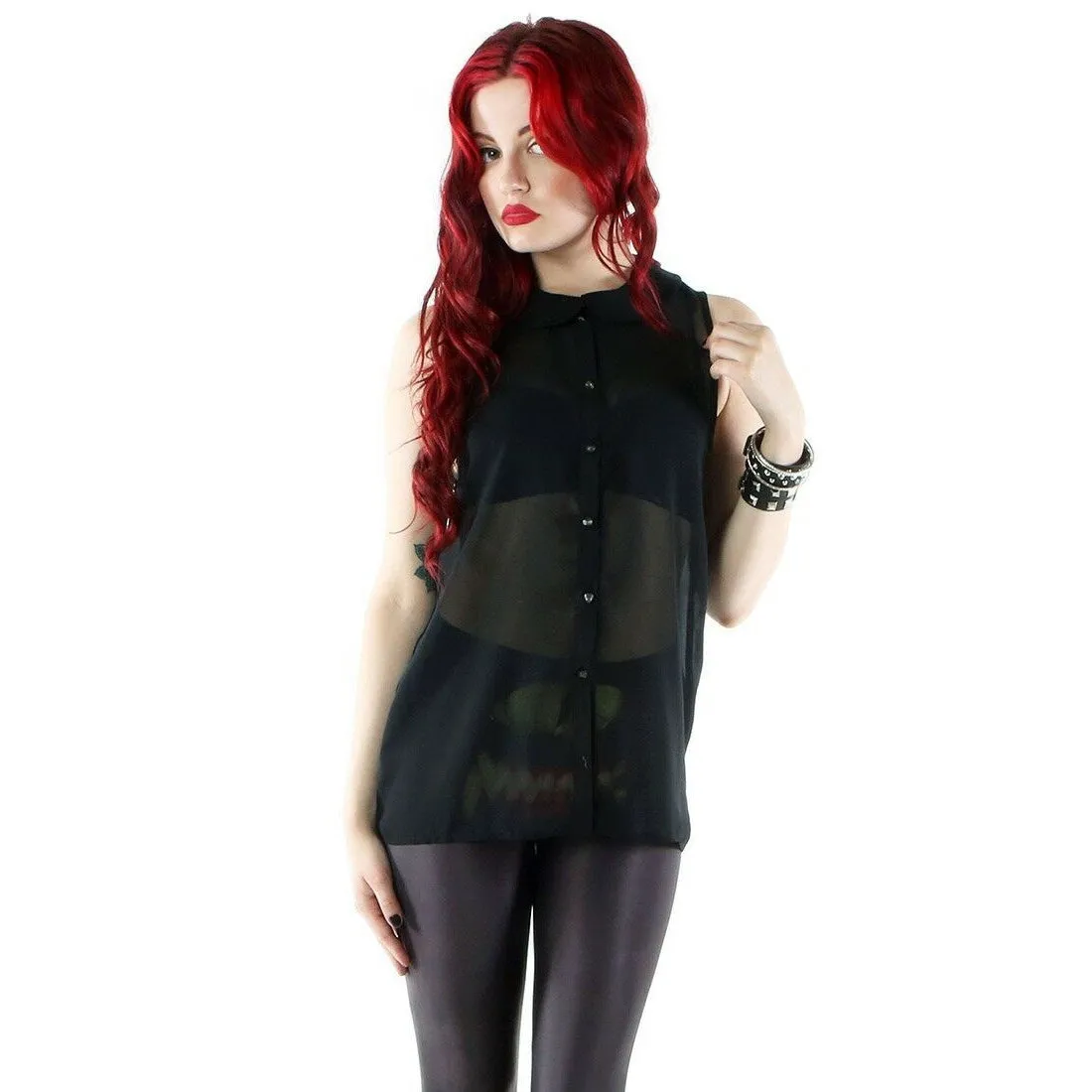 Peter Pan Spineless Collar Womens Blouse