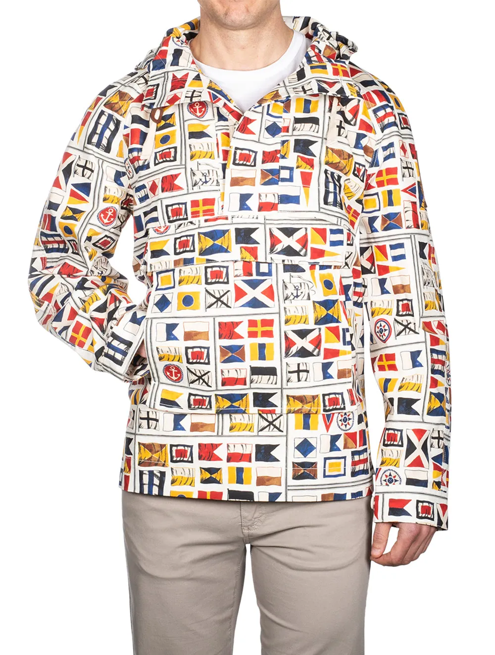 Rough Weather Flag Anorak Cream