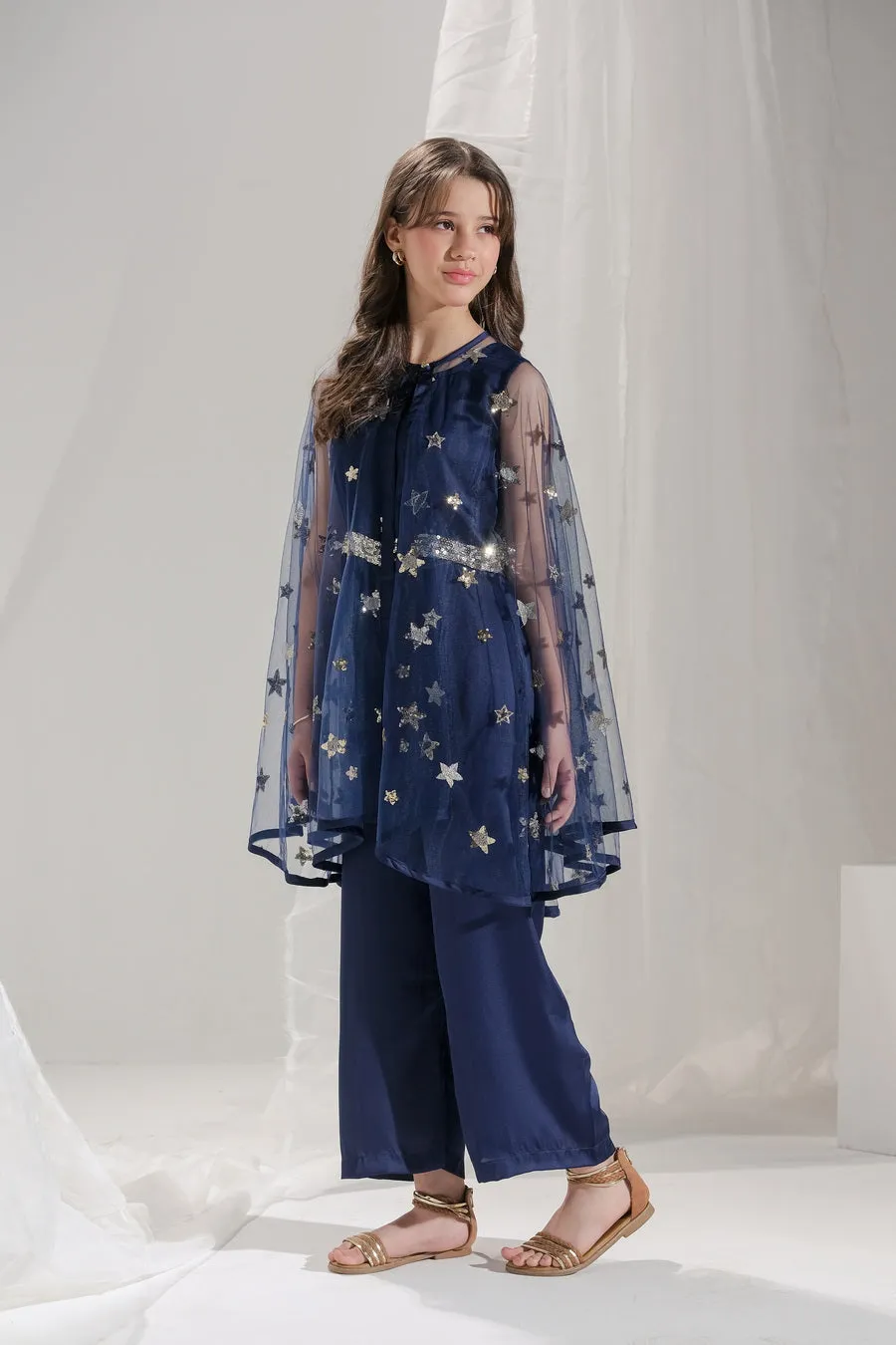 Sitara - 2 pcs Jumpsuit   Long Cape