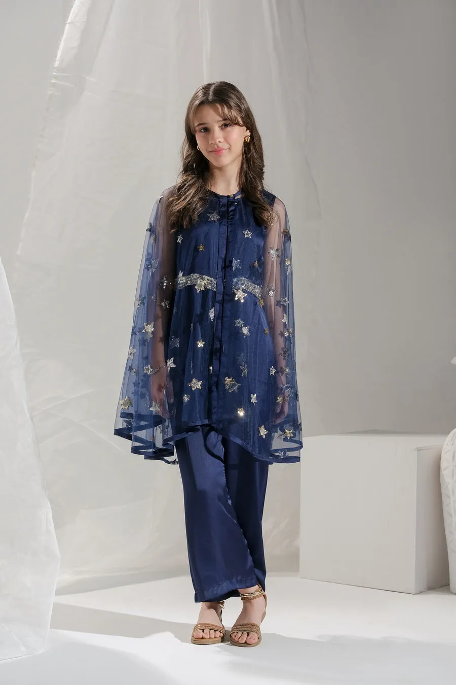 Sitara - 2 pcs Jumpsuit   Long Cape