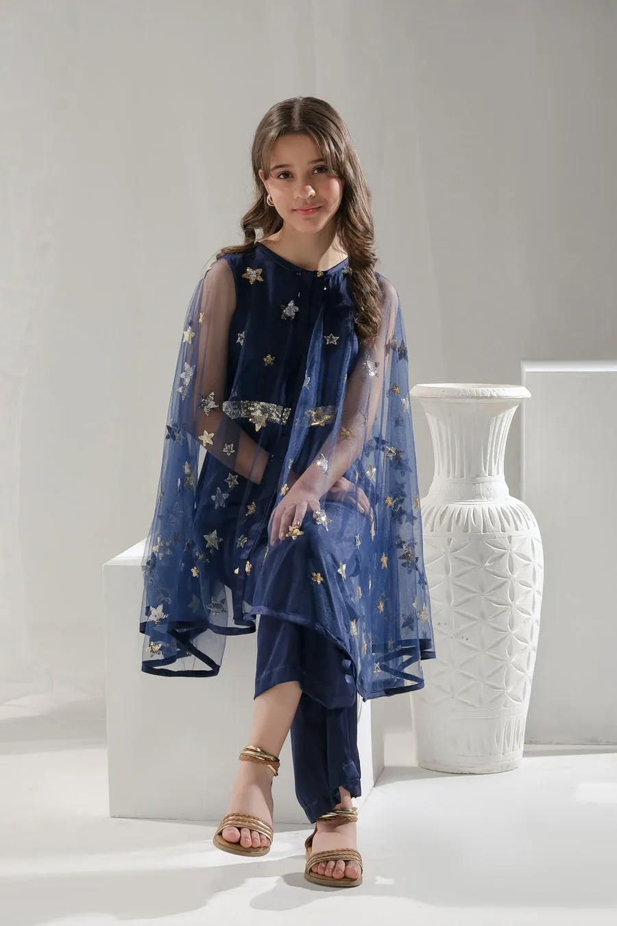 Sitara - 2 pcs Jumpsuit   Long Cape