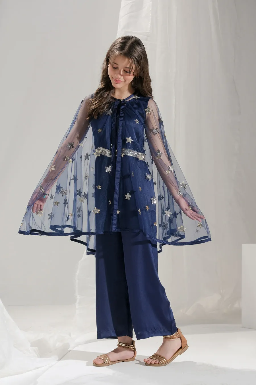 Sitara - 2 pcs Jumpsuit   Long Cape