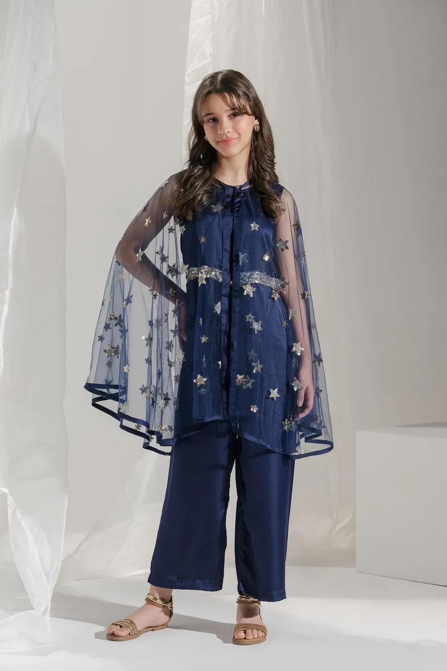 Sitara - 2 pcs Jumpsuit   Long Cape