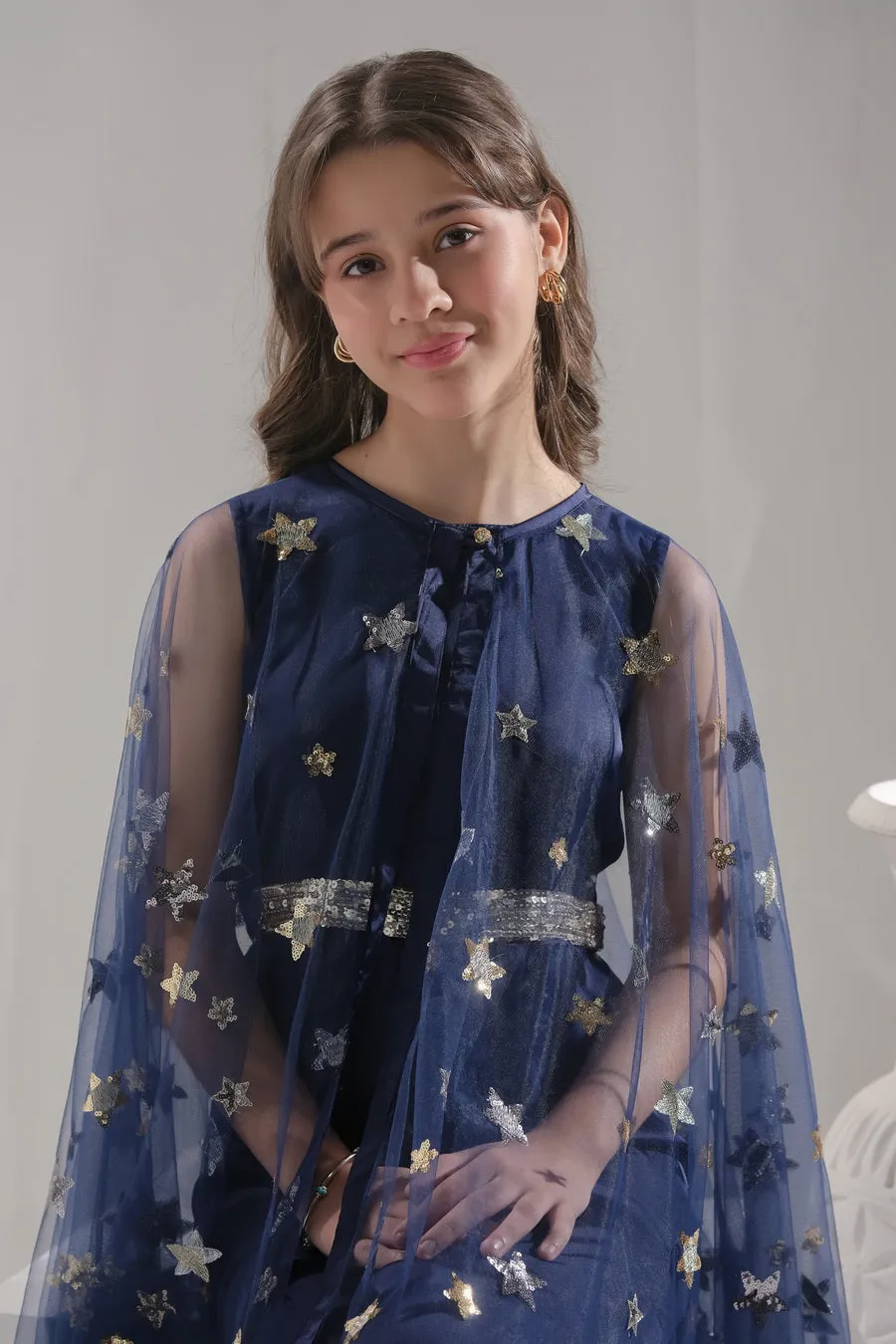 Sitara - 2 pcs Jumpsuit   Long Cape