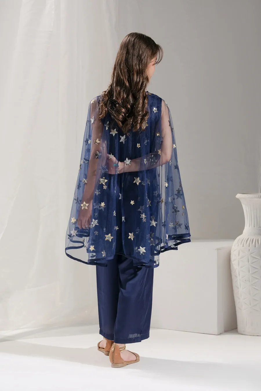 Sitara - 2 pcs Jumpsuit   Long Cape