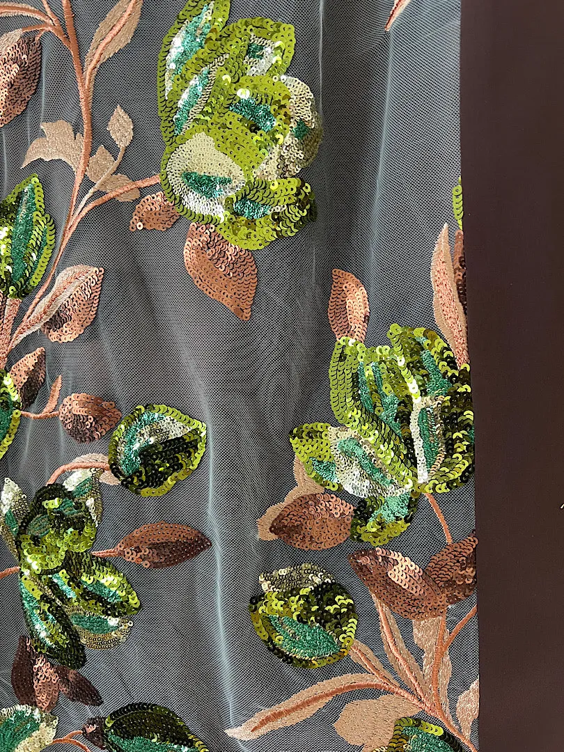 SKIRT LORRAINE "FLOWER SEQUINS"